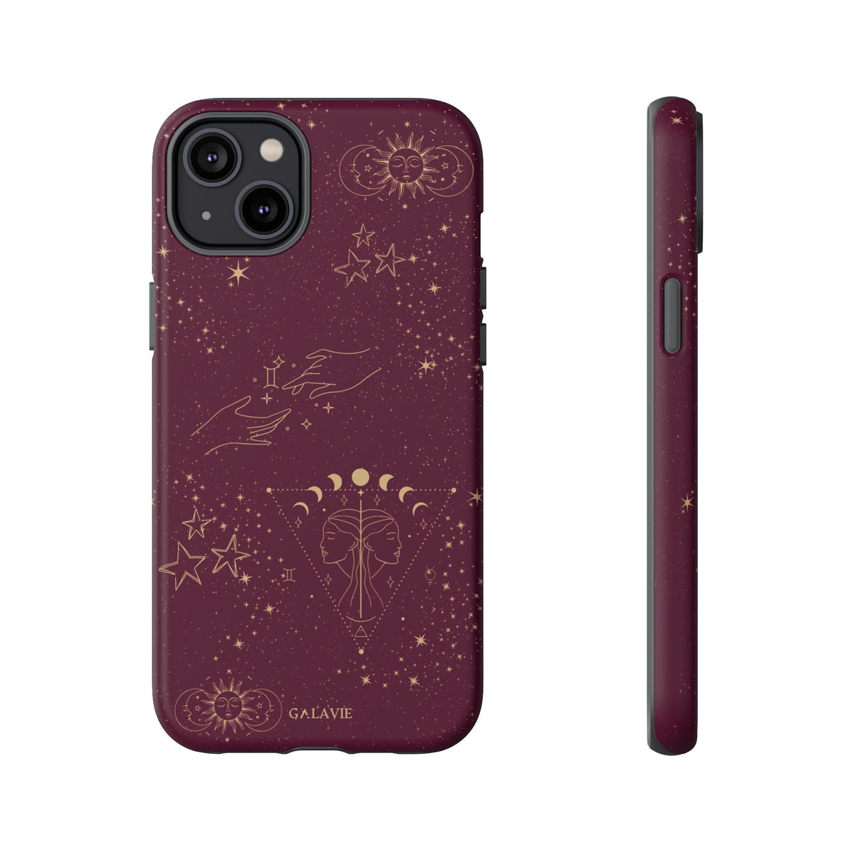 Gemini Zodiac Phone Case – Merlot