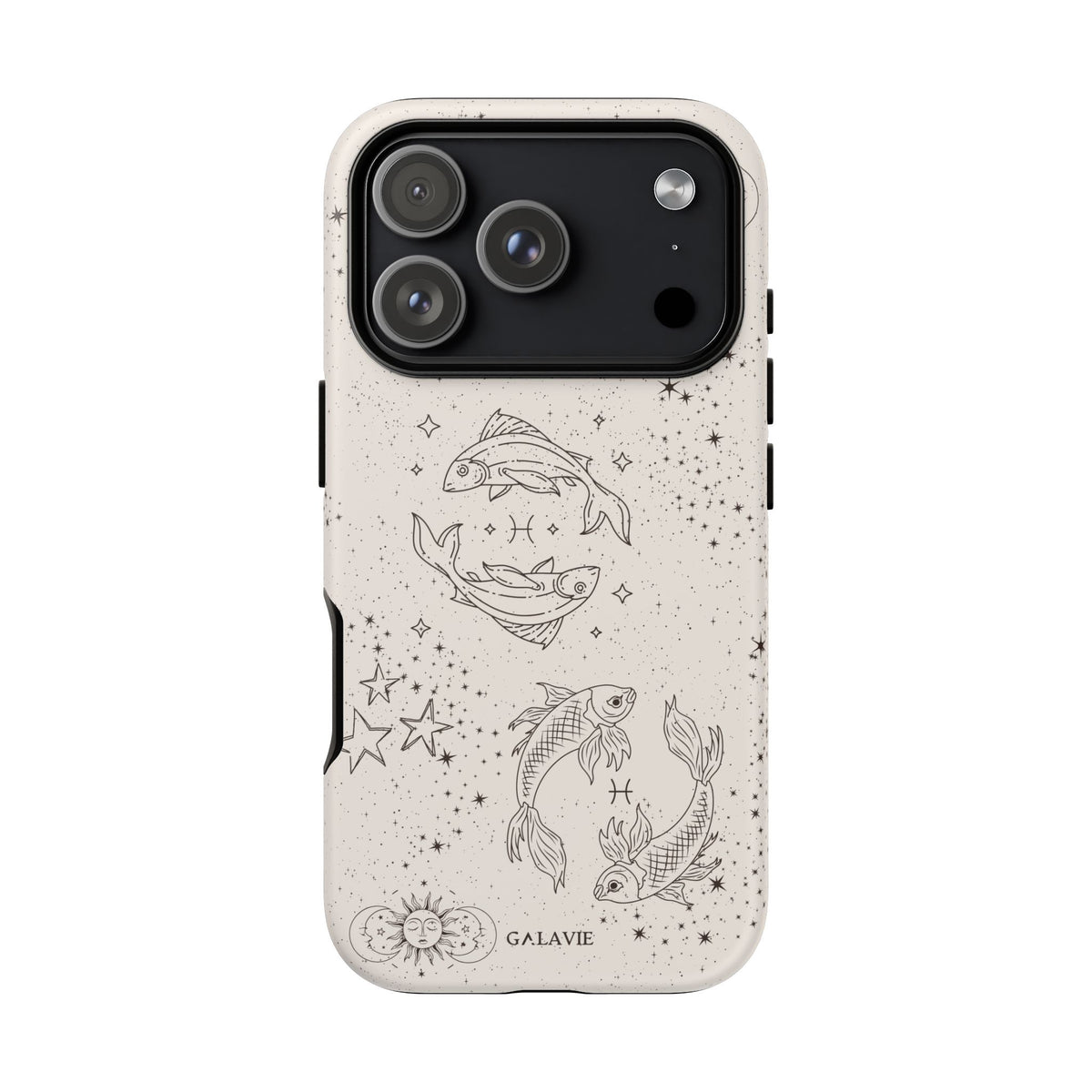 Pisces Zodiac Phone Case – Cream