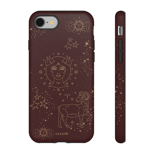 Aries Zodiac Phone Case – Chocolate