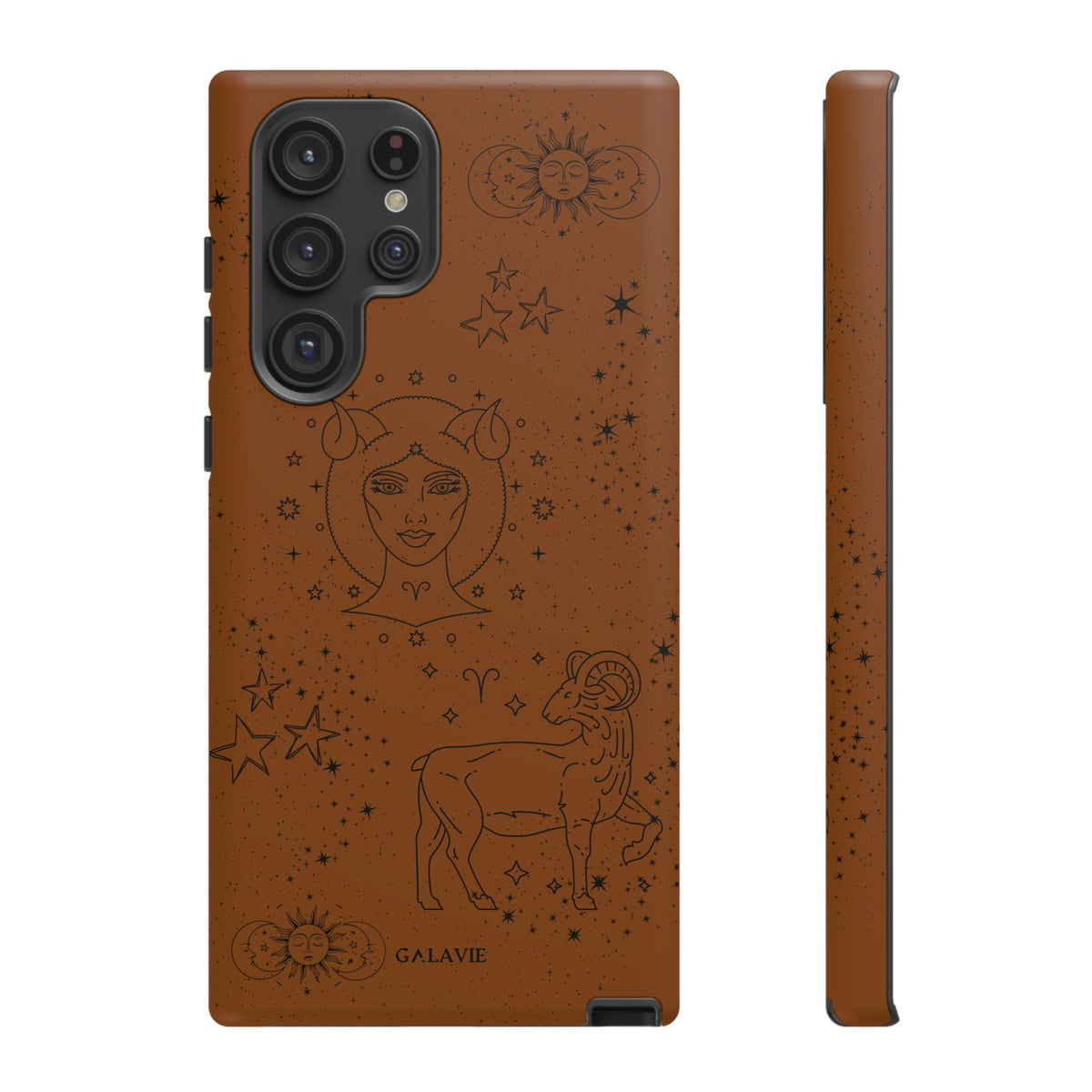 Aries Zodiac Phone Case – Cognac