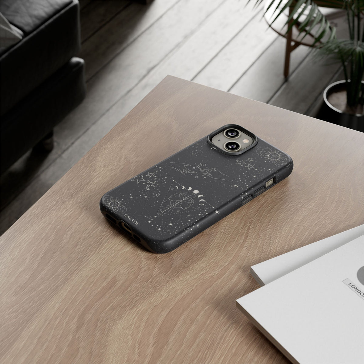 Gemini Zodiac Phone Case – Noir