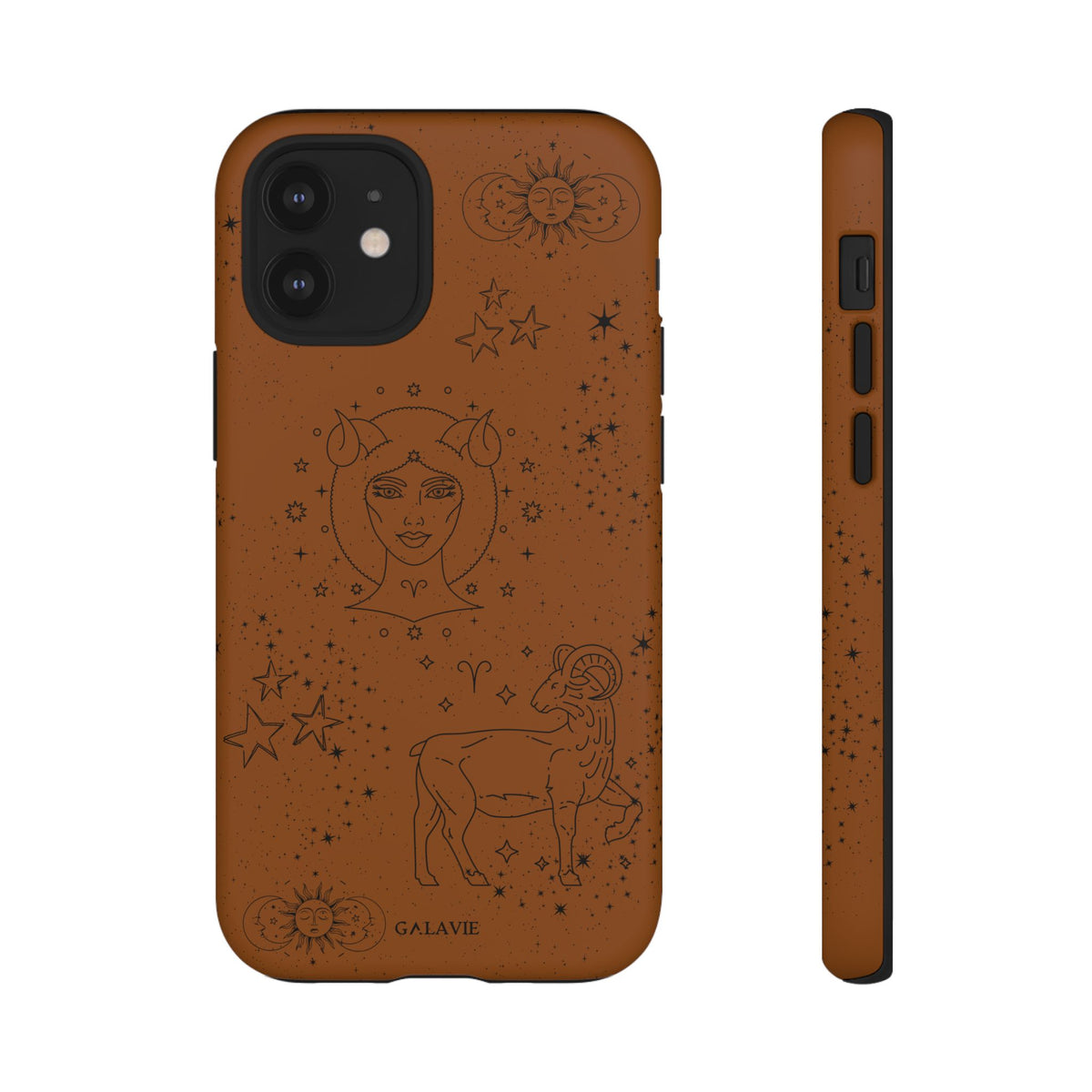 Aries Zodiac Phone Case – Cognac