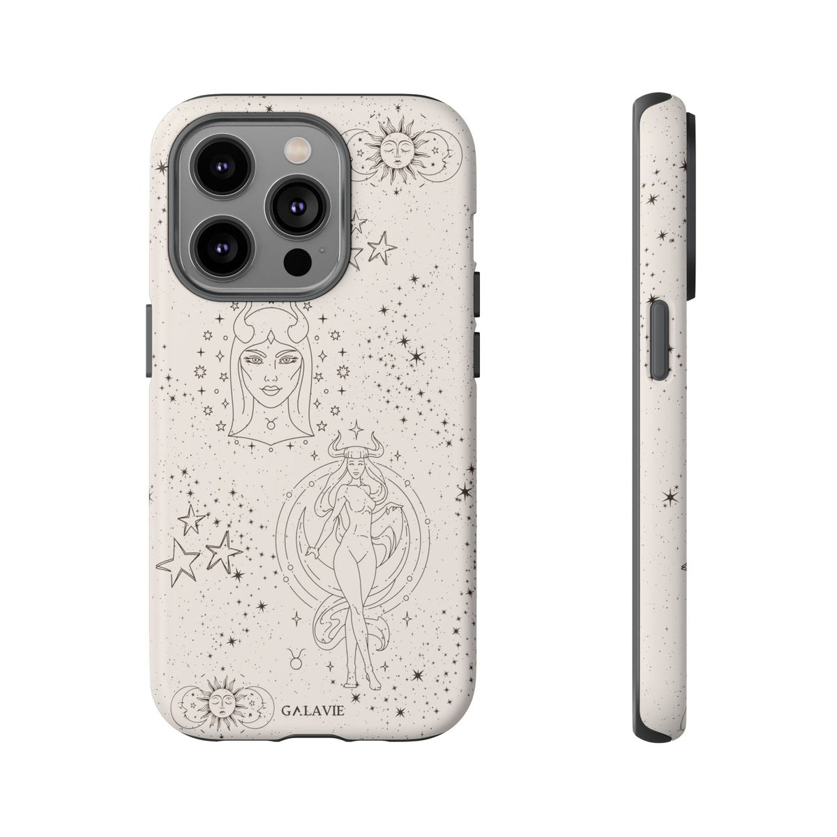 Taurus Zodiac Phone Case – Cream