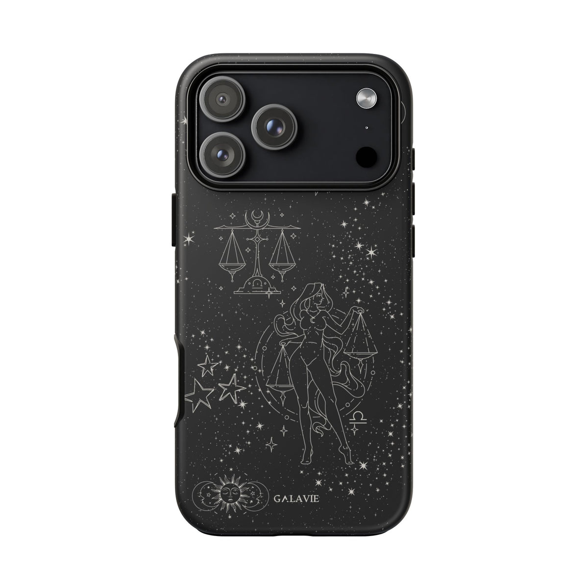 Libra Zodiac Phone Case – Noir