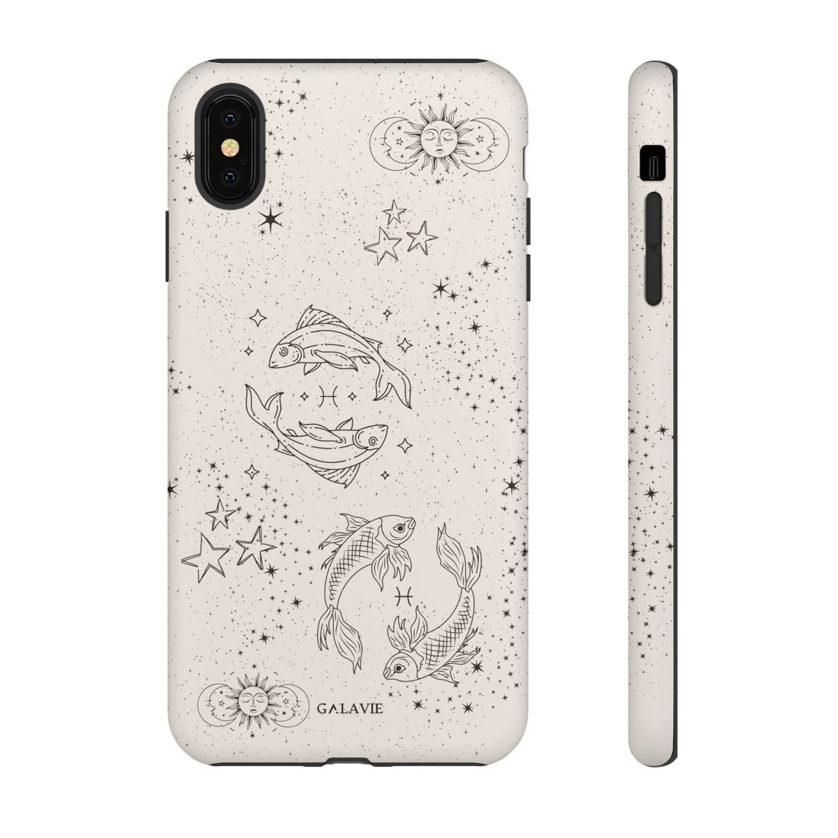 Pisces Zodiac Phone Case – Cream