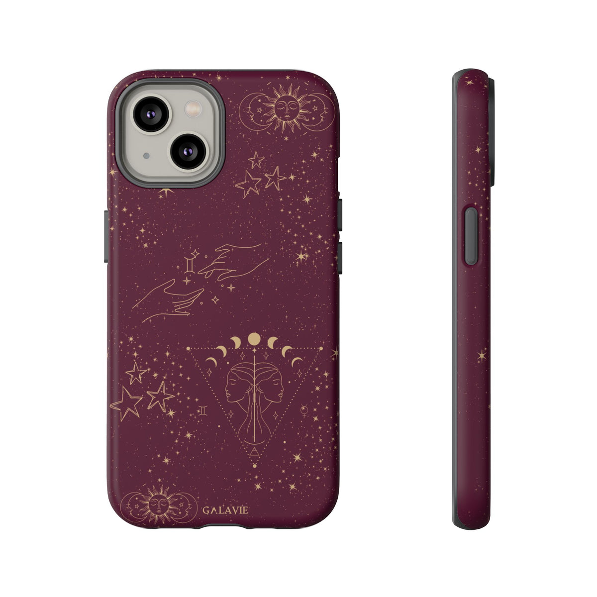 Gemini Zodiac Phone Case – Merlot