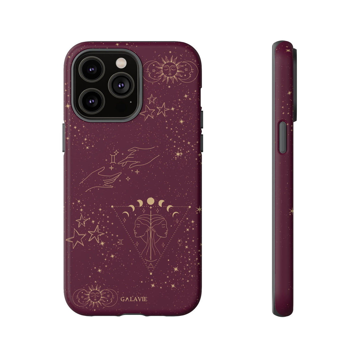 Gemini Zodiac Phone Case – Merlot