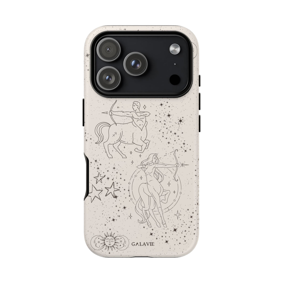 Sagittarius Zodiac Phone Case – Cream