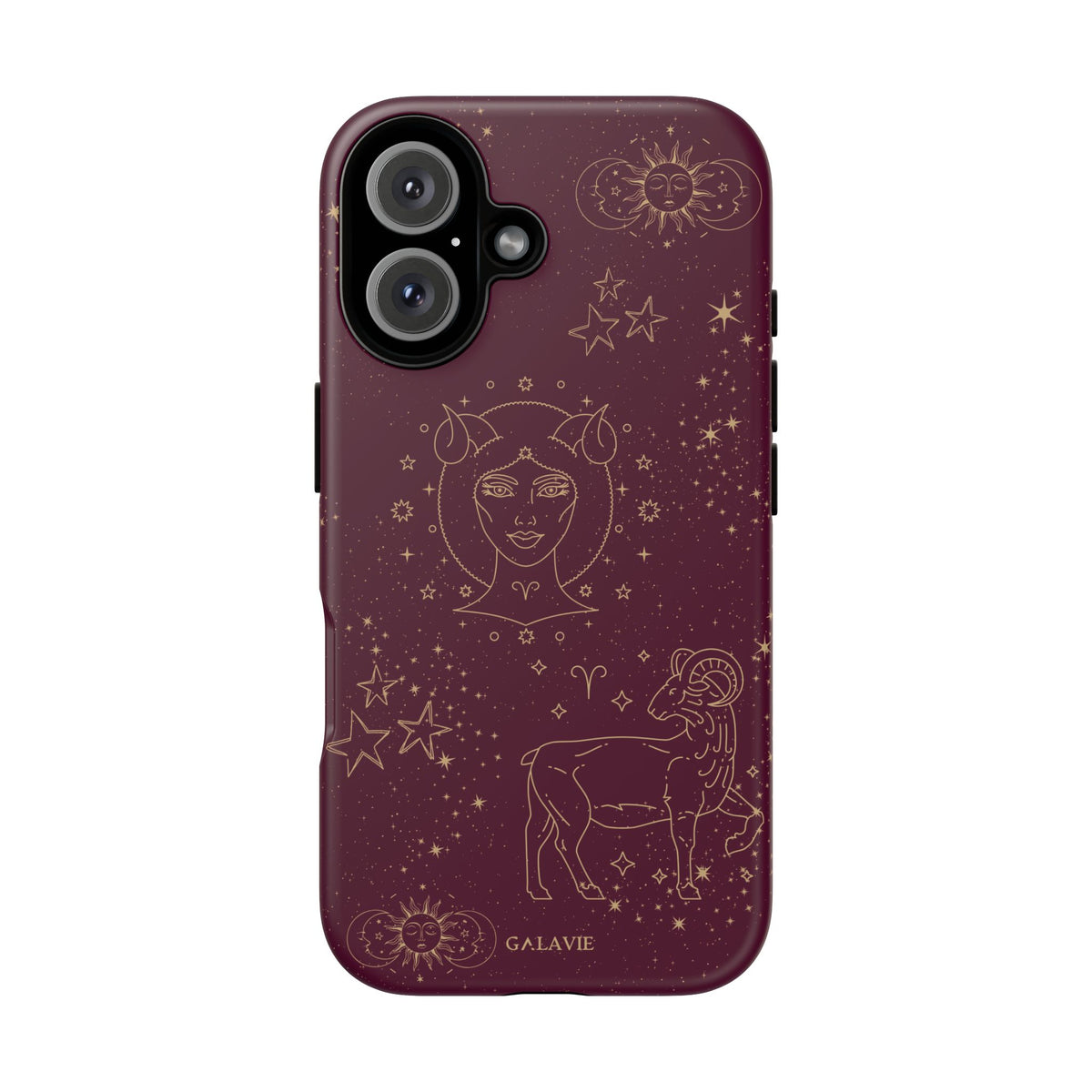 Aries Zodiac Phone Case – Merlot
