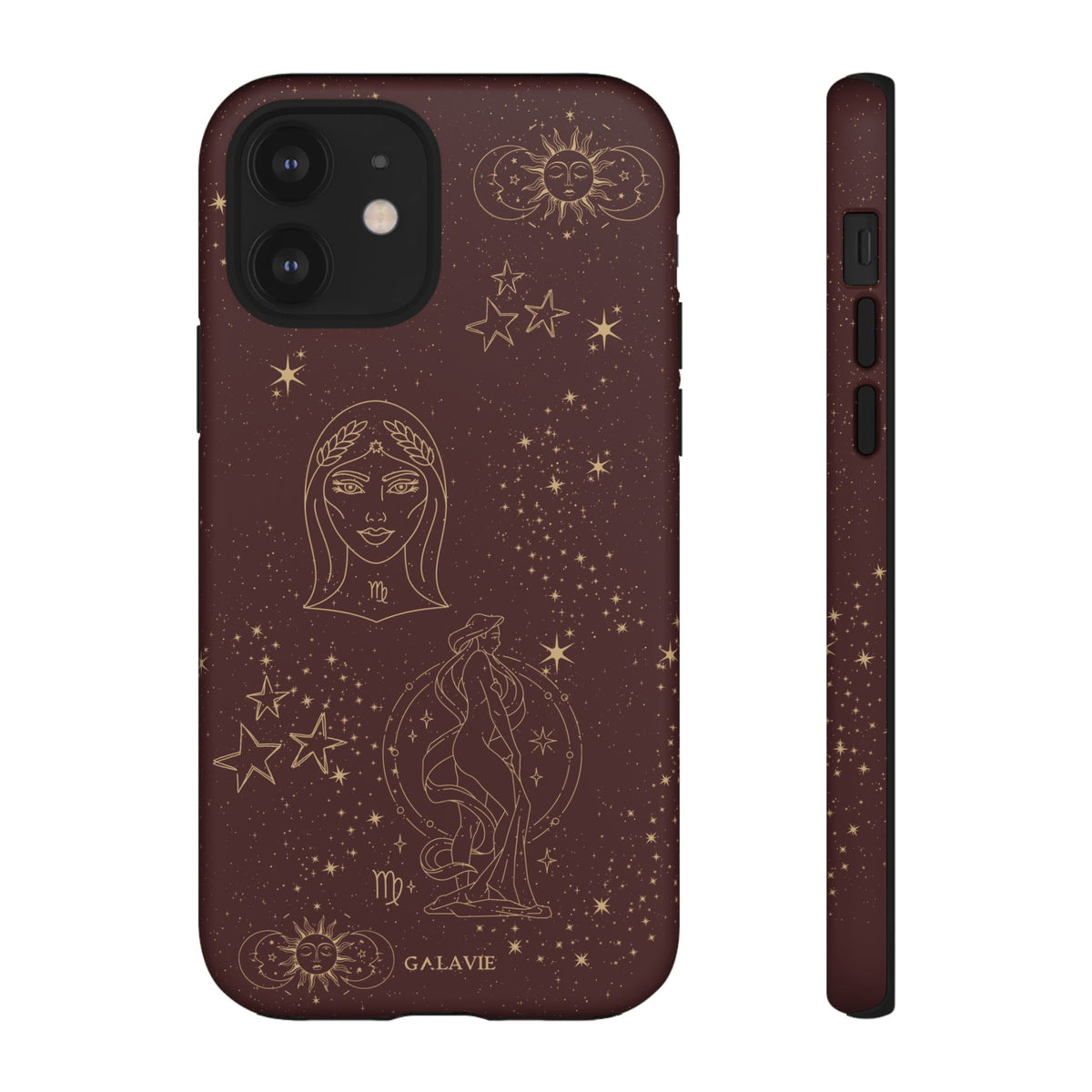 Virgo Zodiac Phone Case – Chocolate