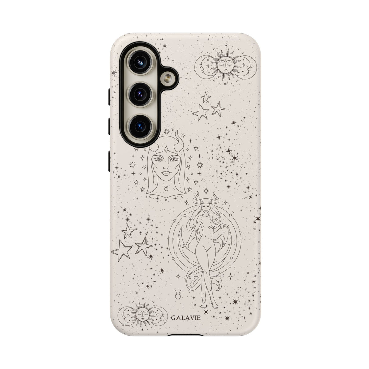 Taurus Zodiac Phone Case – Cream