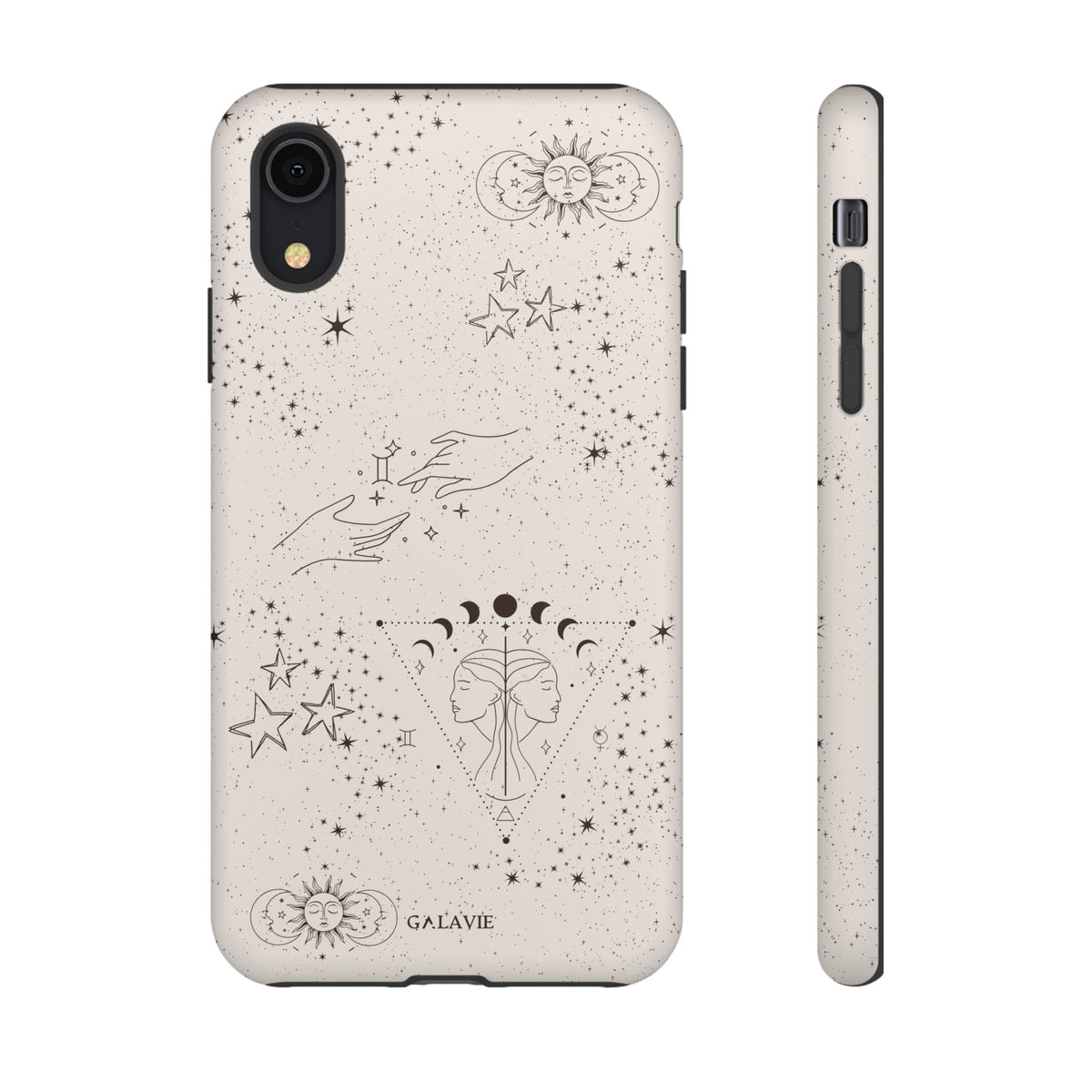 Gemini Zodiac Phone Case – Cream