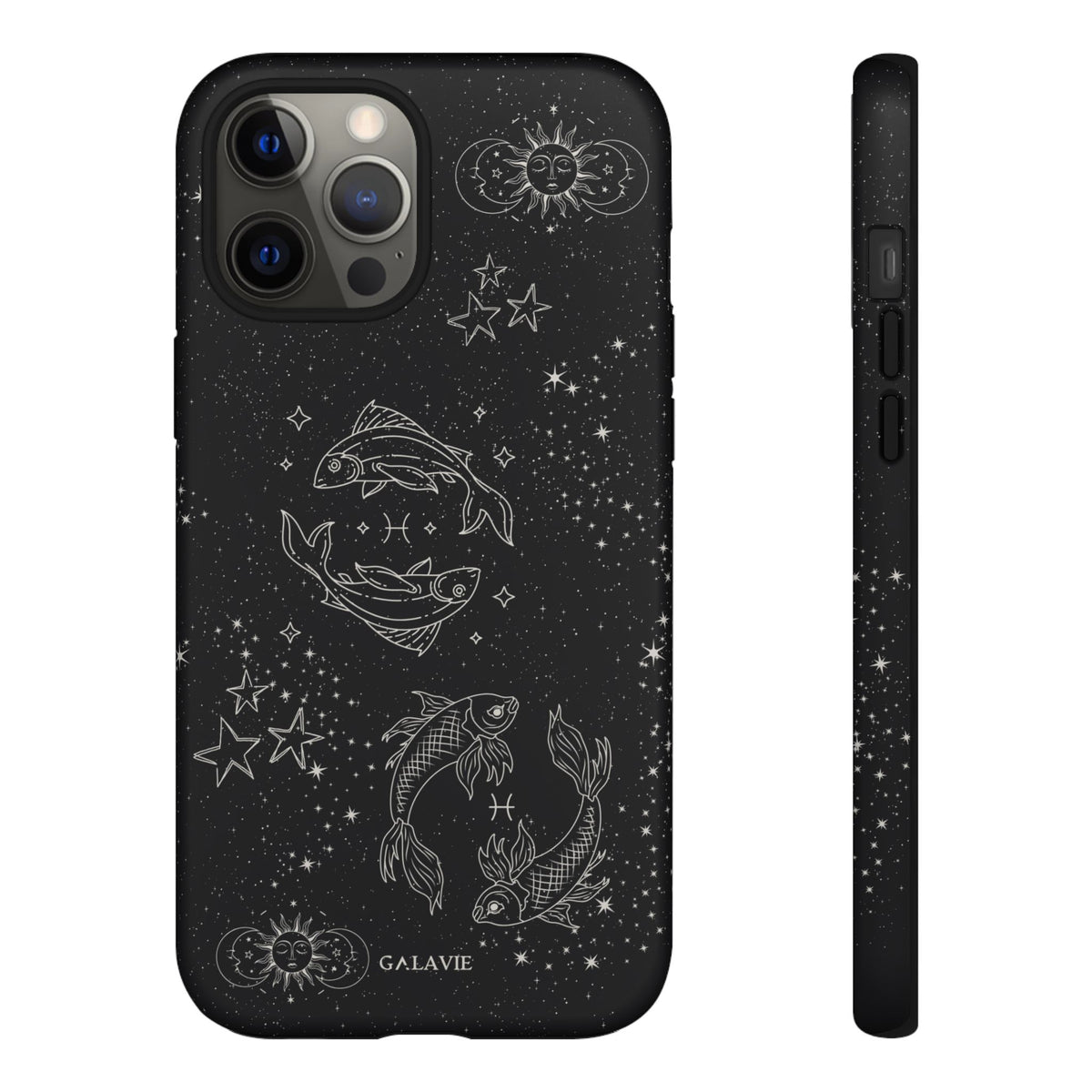 Pisces Zodiac Phone Case – Noir