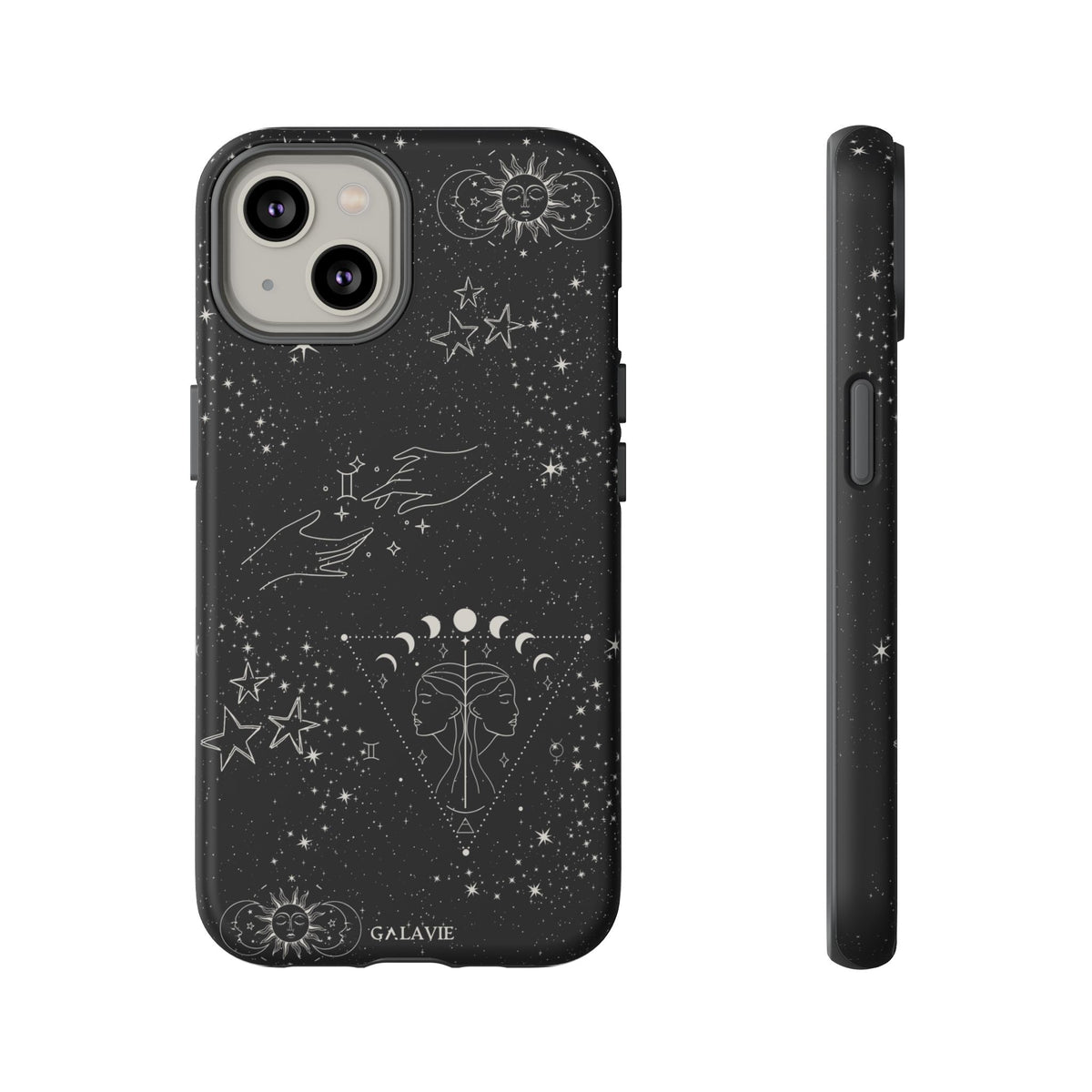 Gemini Zodiac Phone Case – Noir