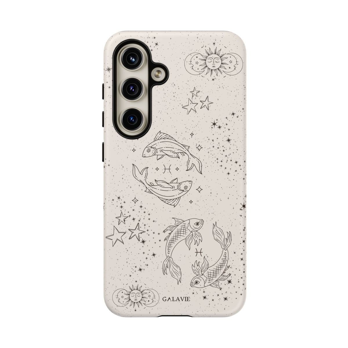 Pisces Zodiac Phone Case – Cream
