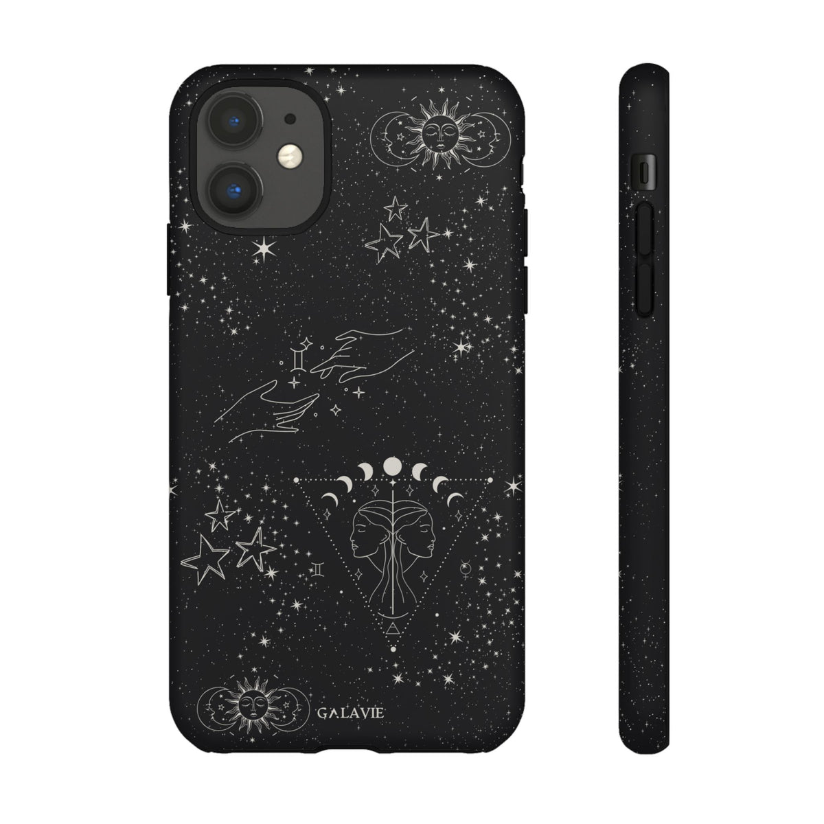 Gemini Zodiac Phone Case – Noir