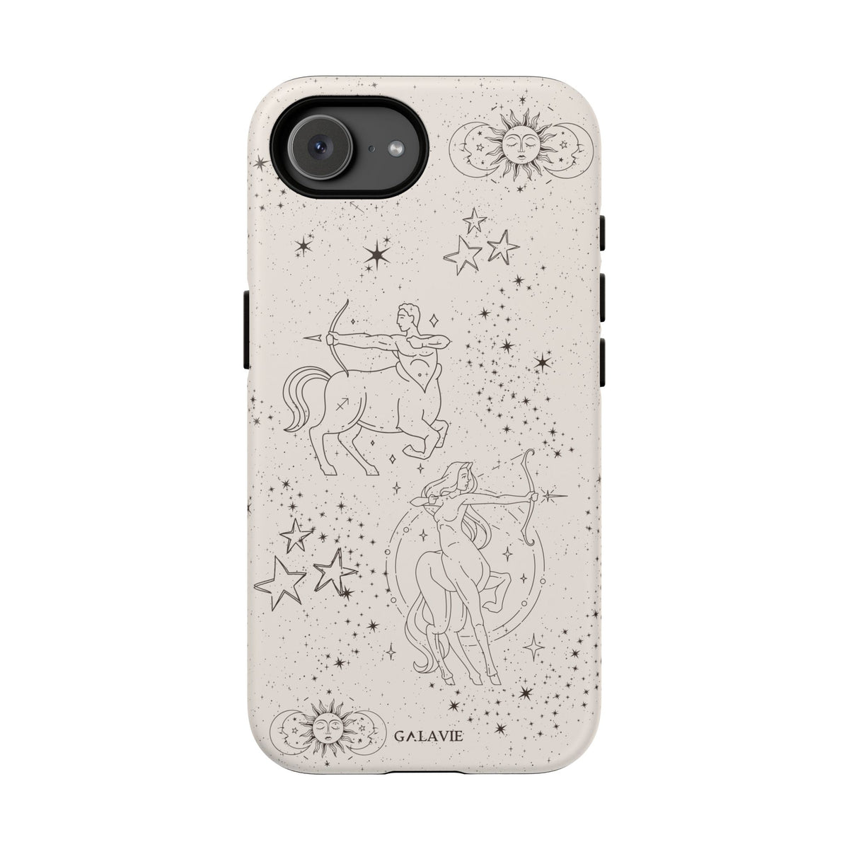 Sagittarius Zodiac Phone Case – Cream