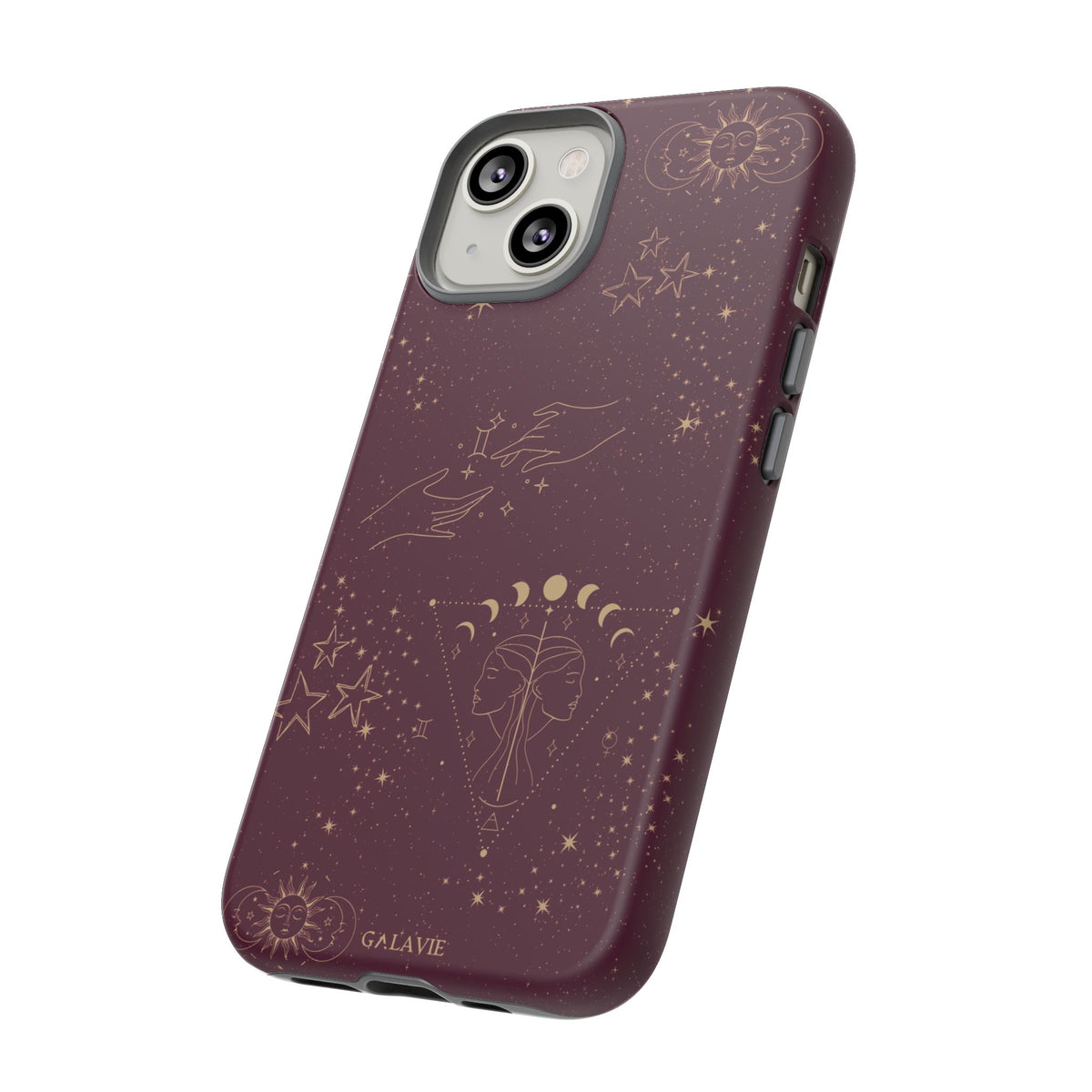 Gemini Zodiac Phone Case – Merlot