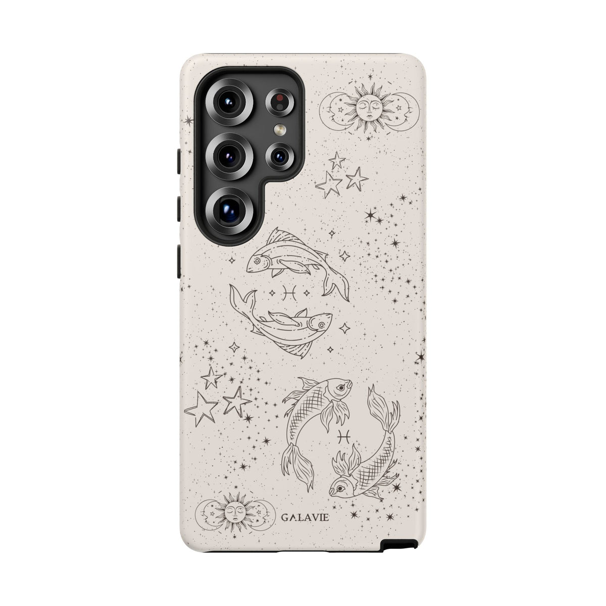 Pisces Zodiac Phone Case – Cream