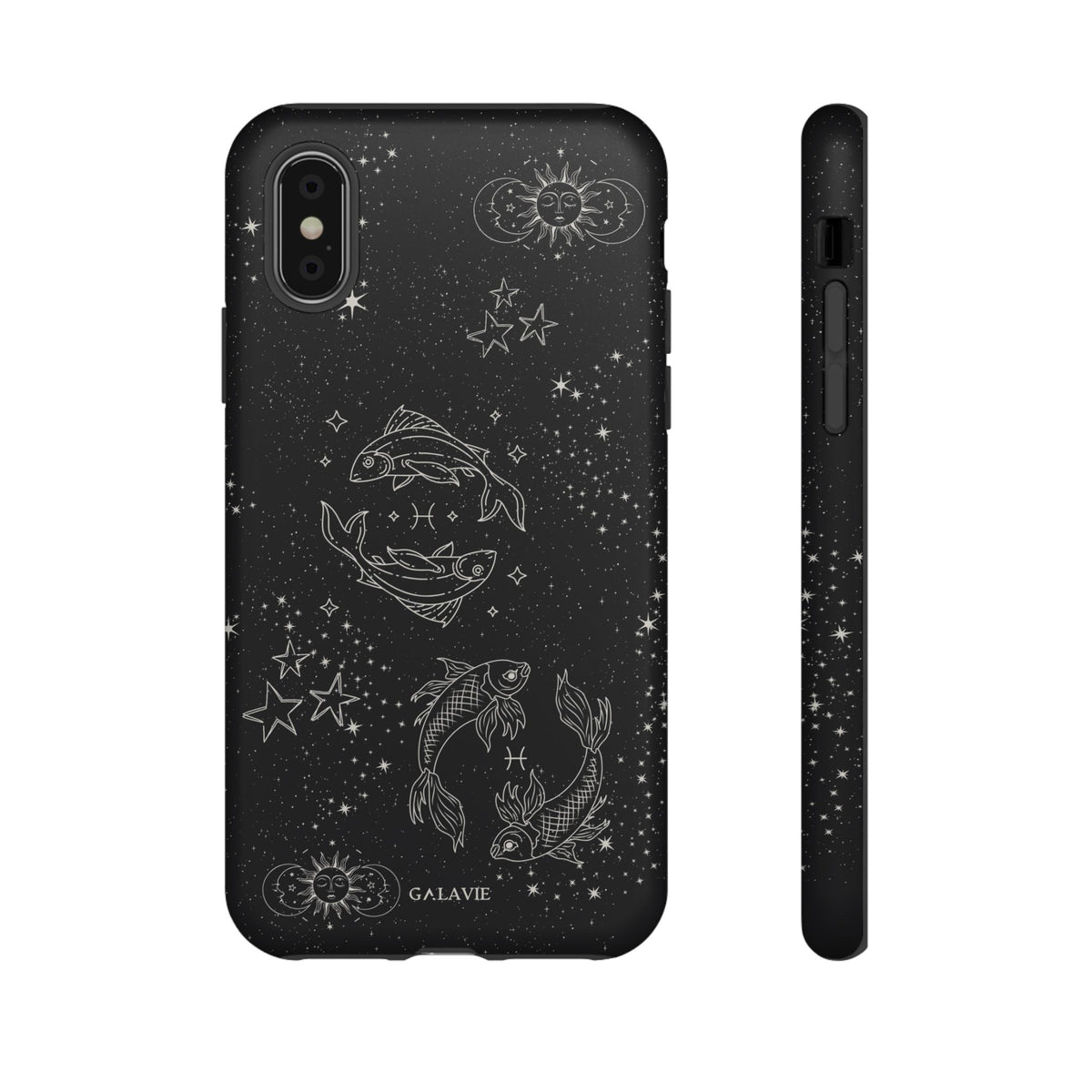 Pisces Zodiac Phone Case – Noir