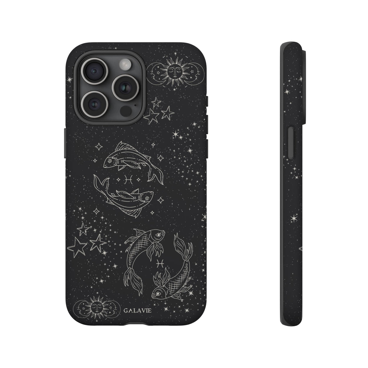Pisces Zodiac Phone Case – Noir