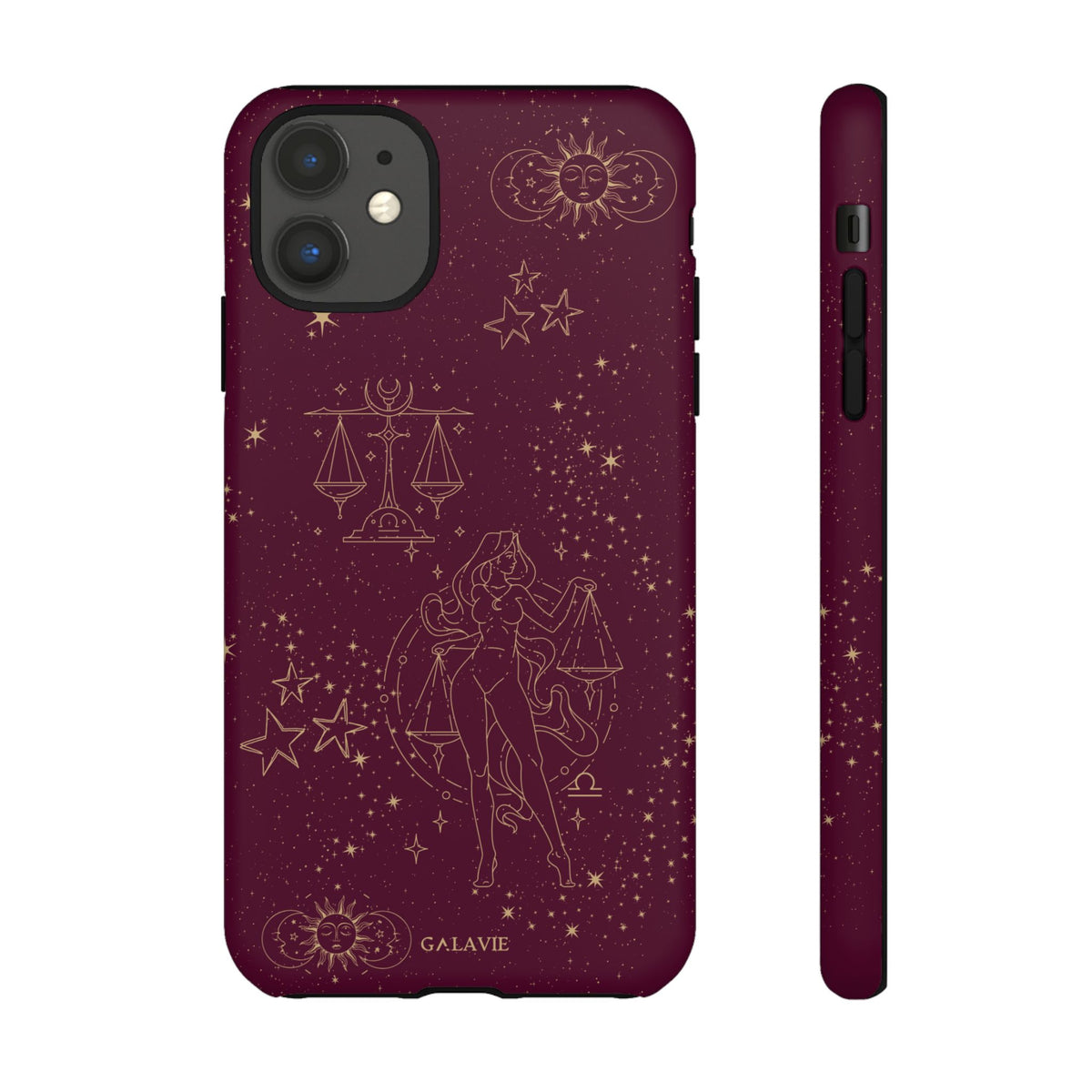 Libra Zodiac Phone Case – Merlot