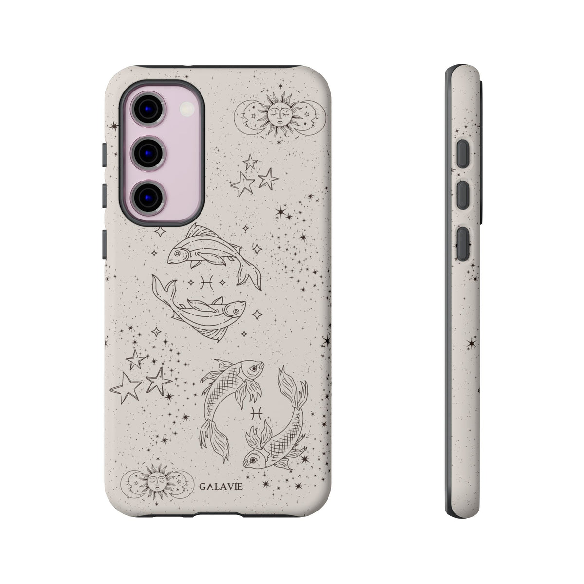 Pisces Zodiac Phone Case – Cream