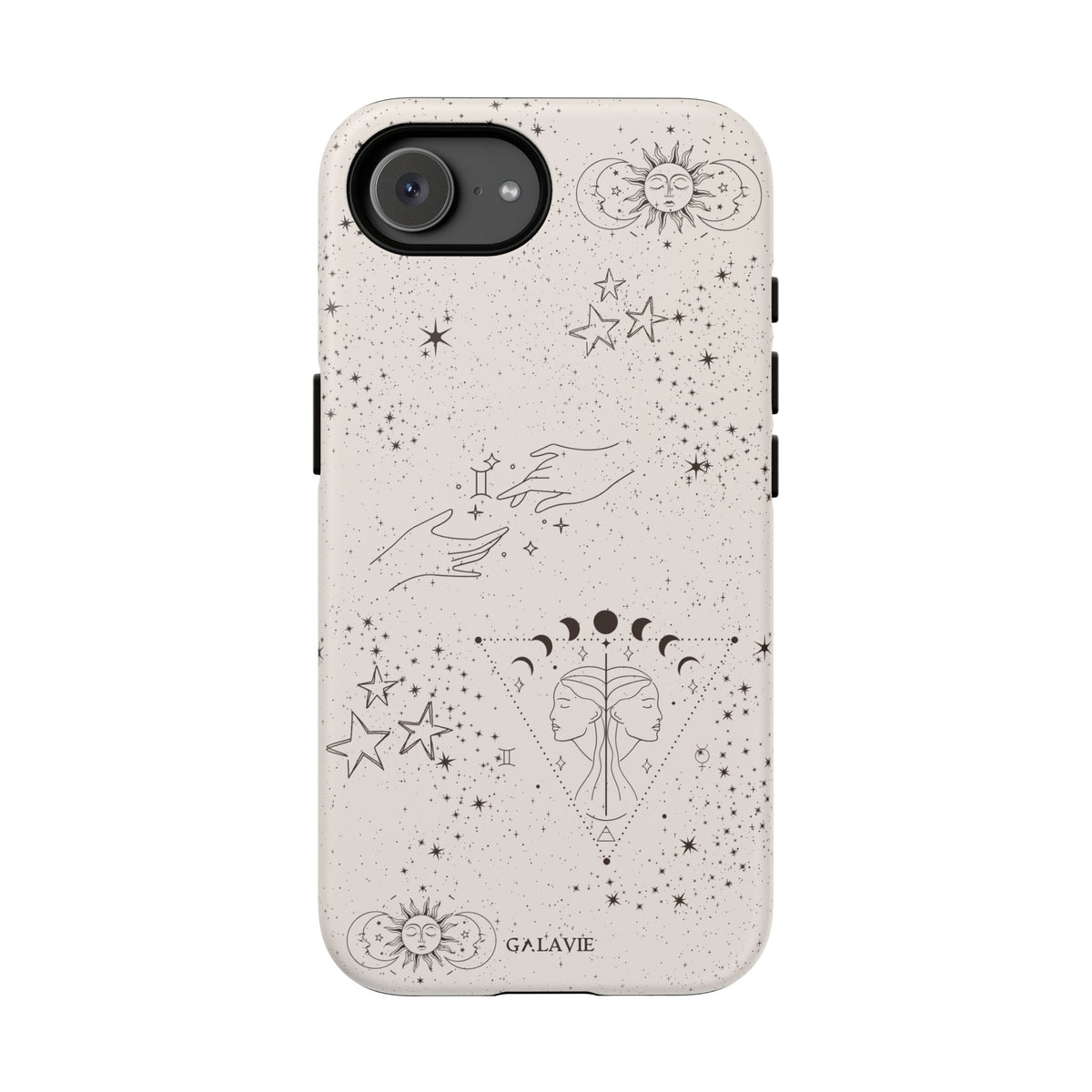 Gemini Zodiac Phone Case – Cream