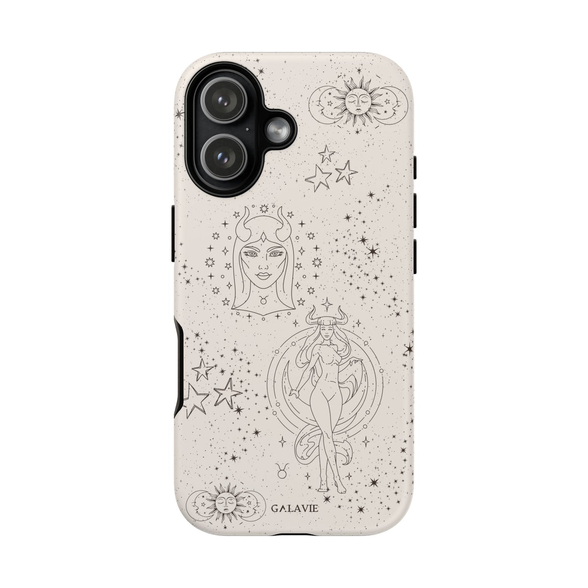 Taurus Zodiac Phone Case – Cream