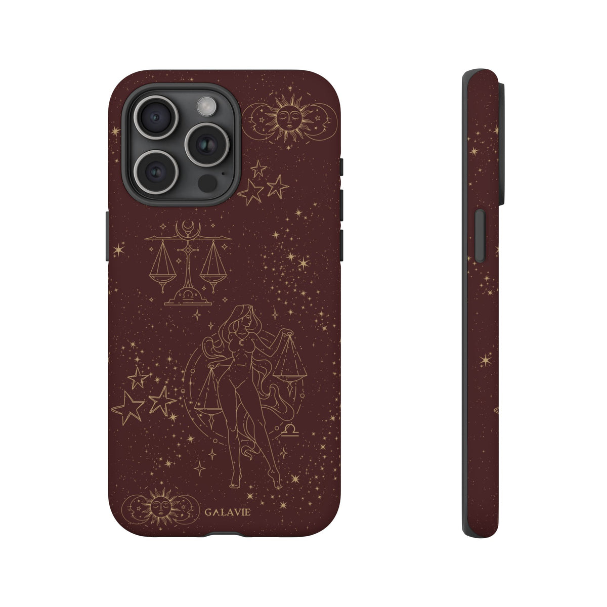 Libra Zodiac Phone Case – Chocolate