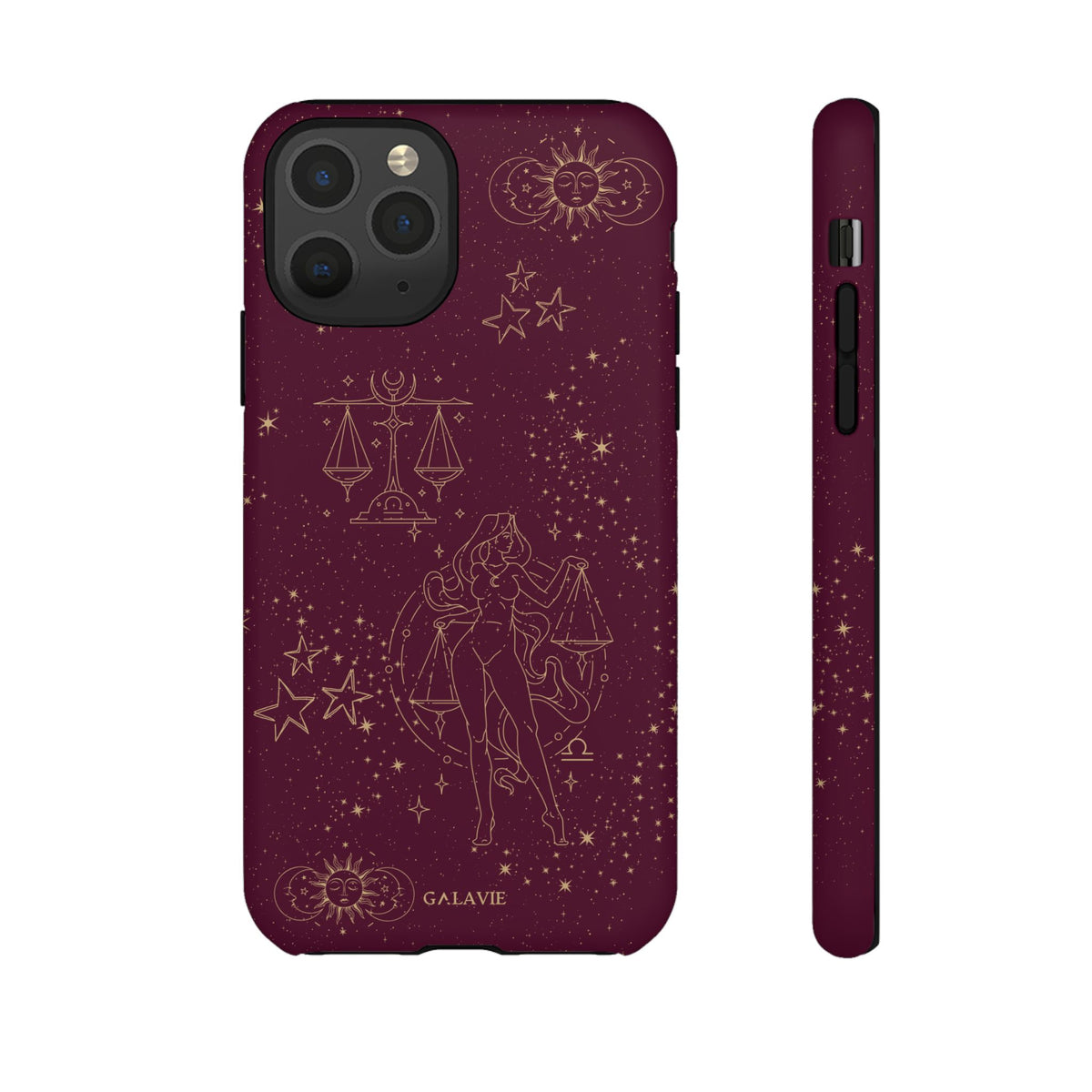 Libra Zodiac Phone Case – Merlot