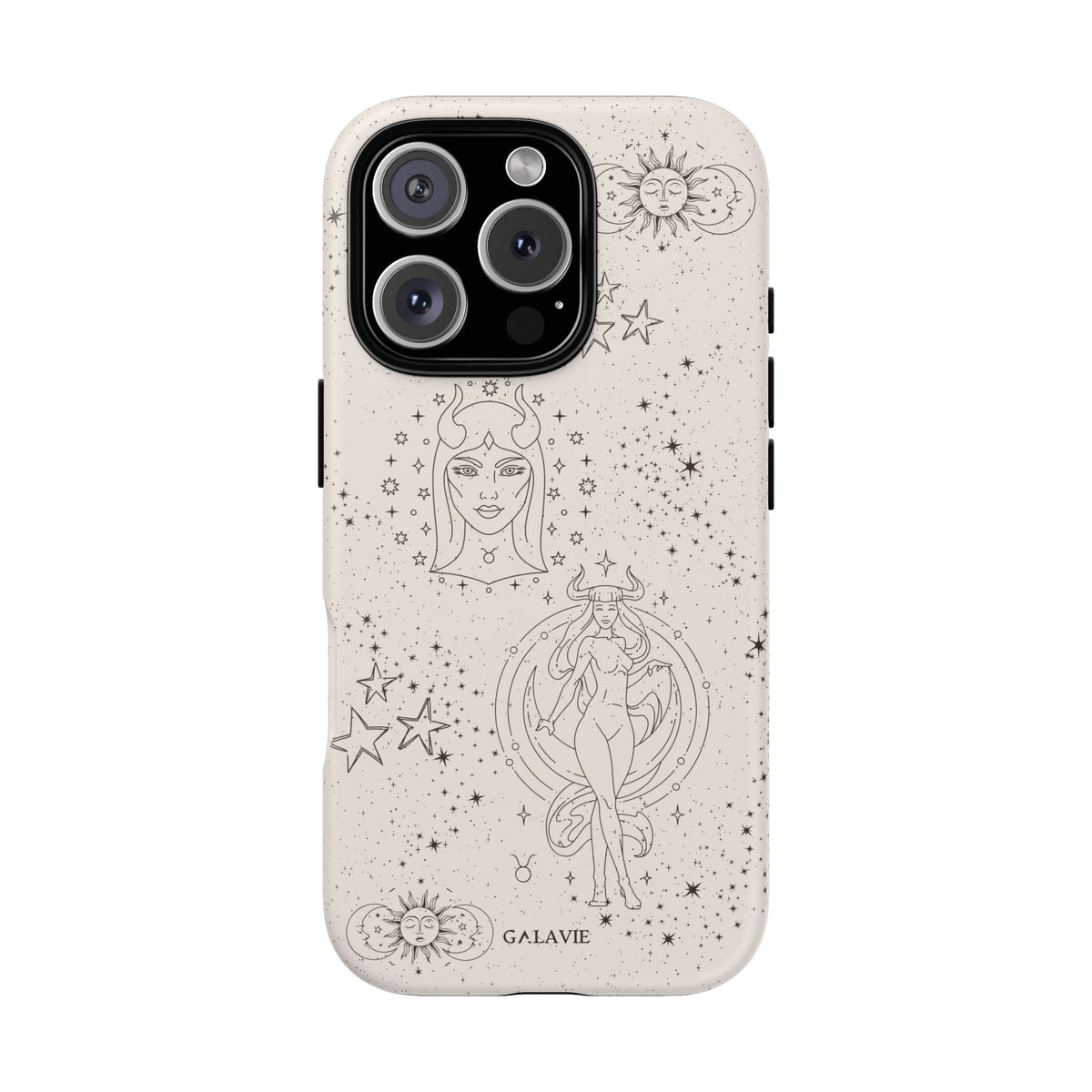 Taurus Zodiac Phone Case – Cream