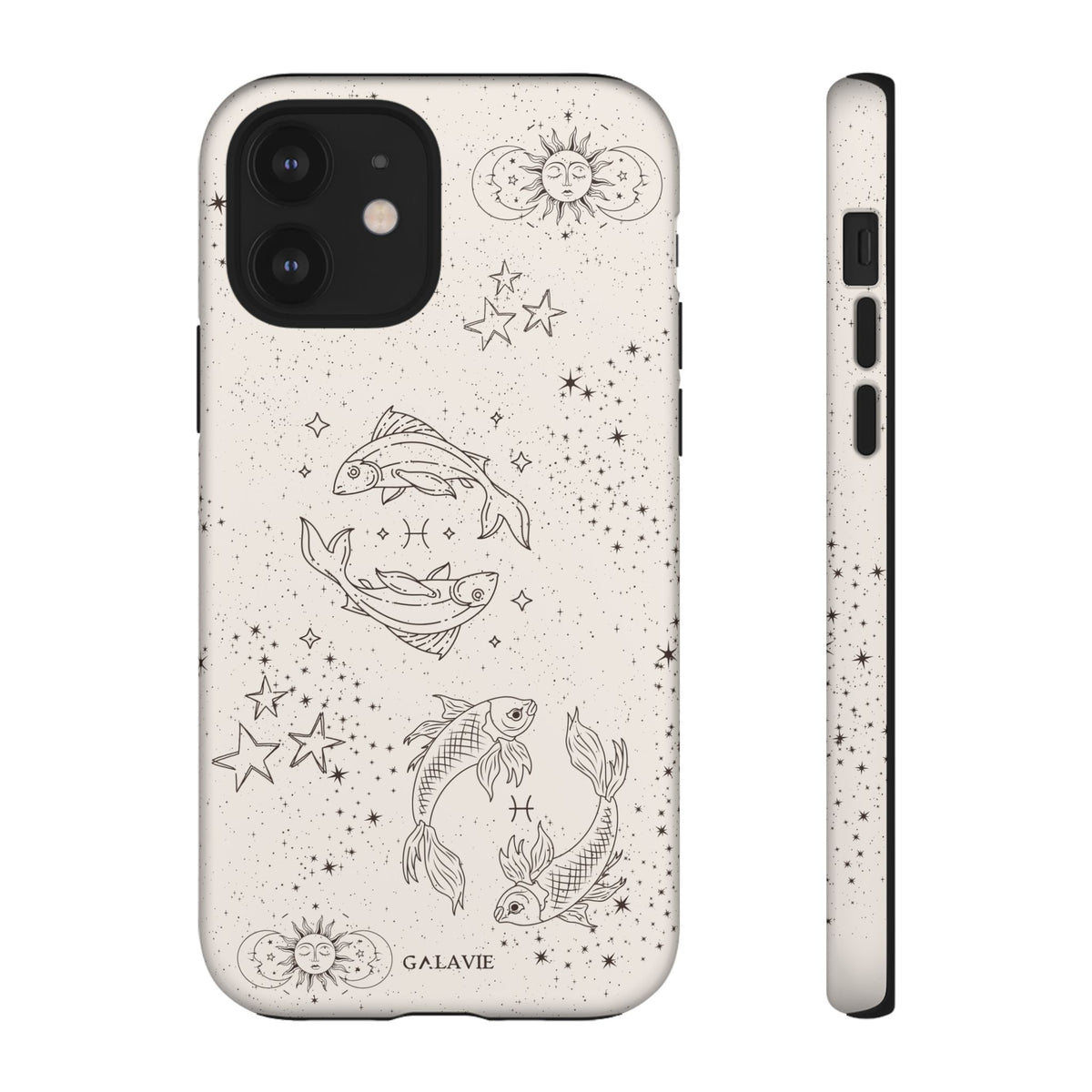 Pisces Zodiac Phone Case – Cream