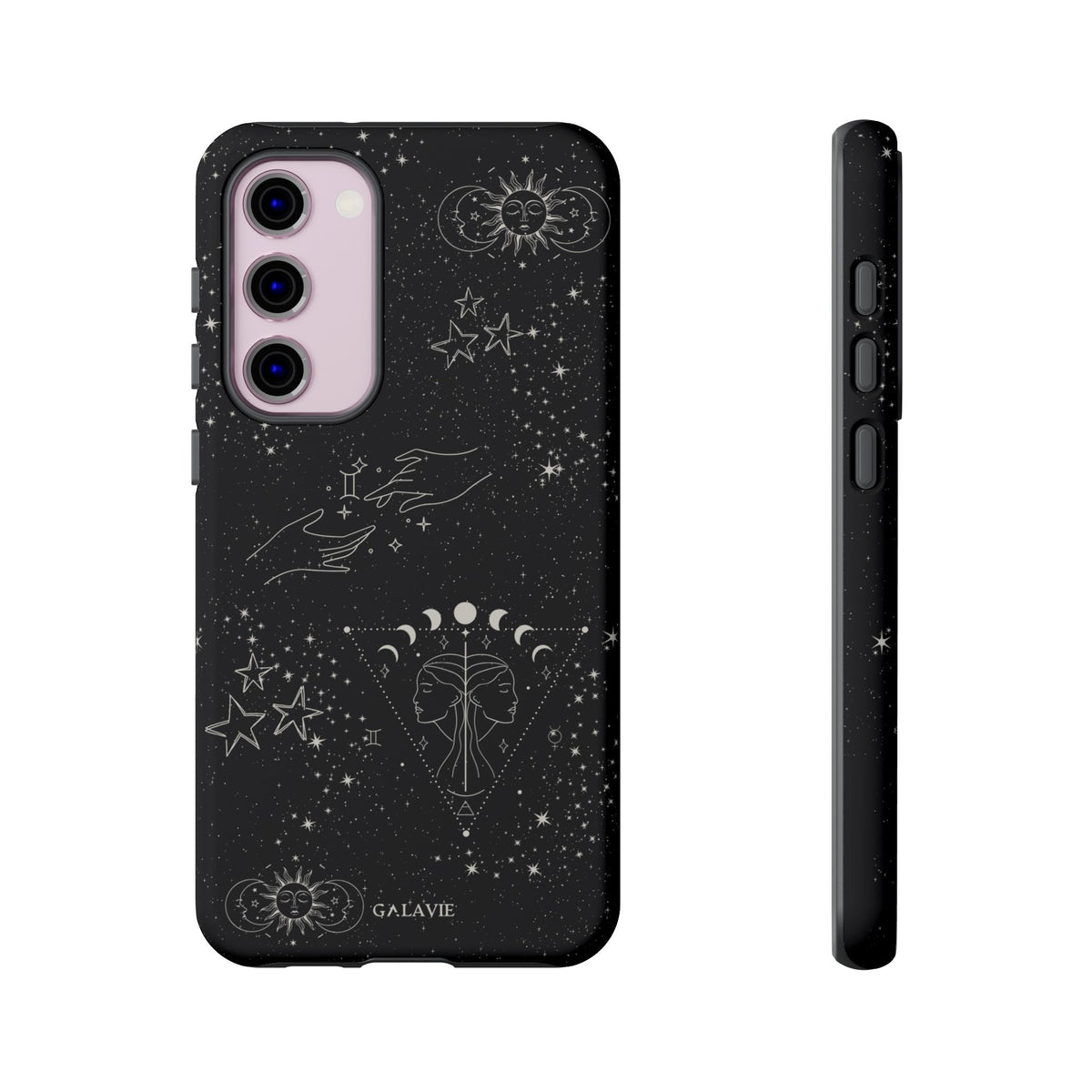 Gemini Zodiac Phone Case – Noir