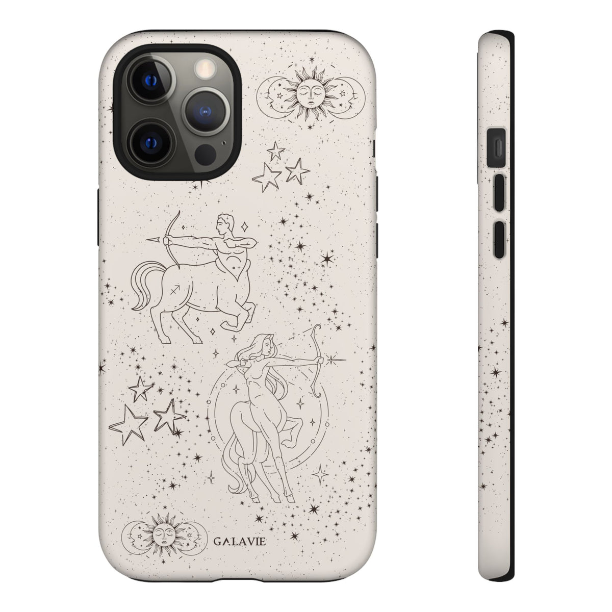 Sagittarius Zodiac Phone Case – Cream