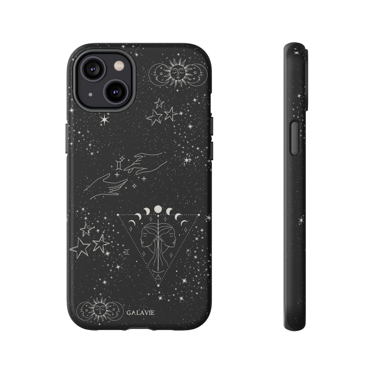 Gemini Zodiac Phone Case – Noir