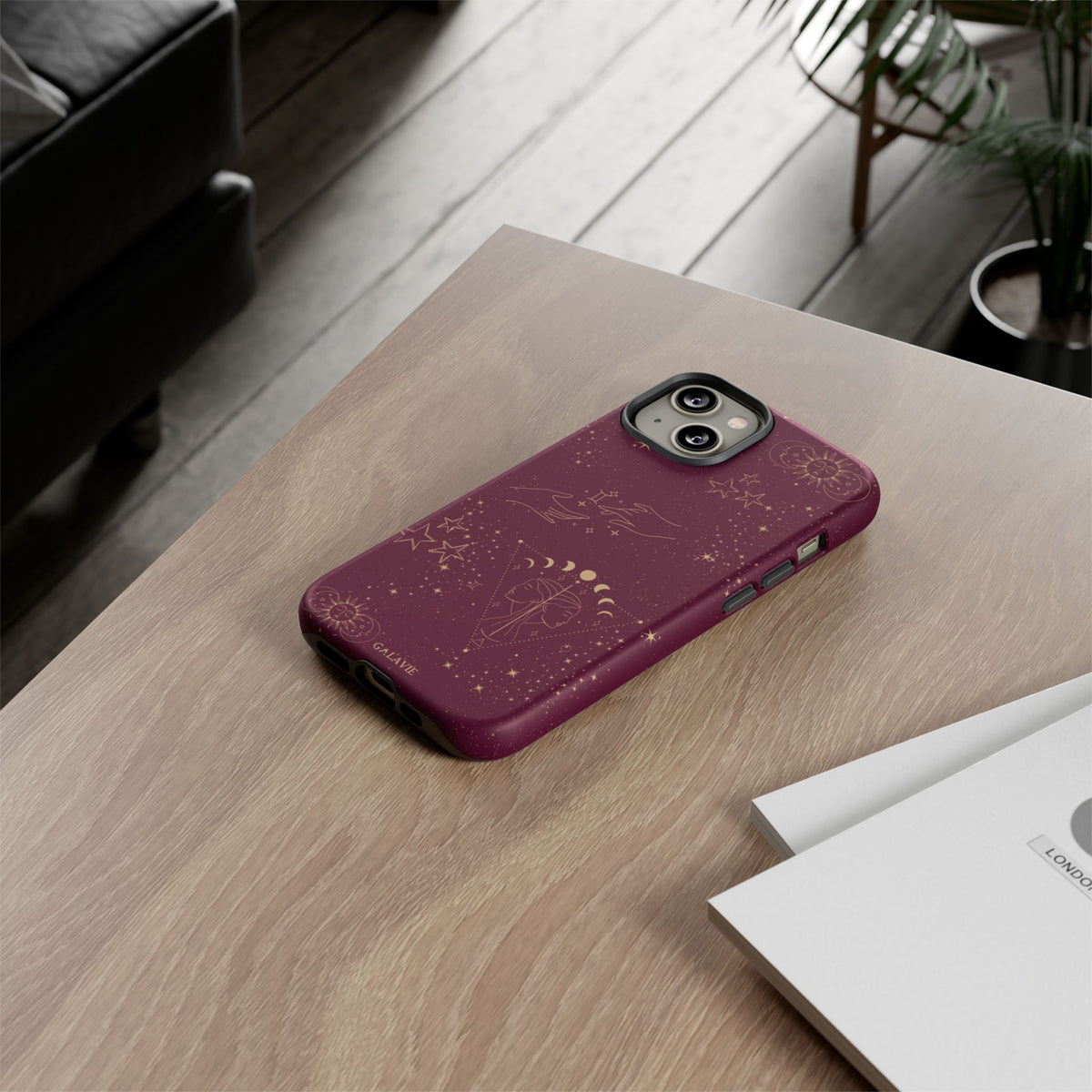 Gemini Zodiac Phone Case – Merlot
