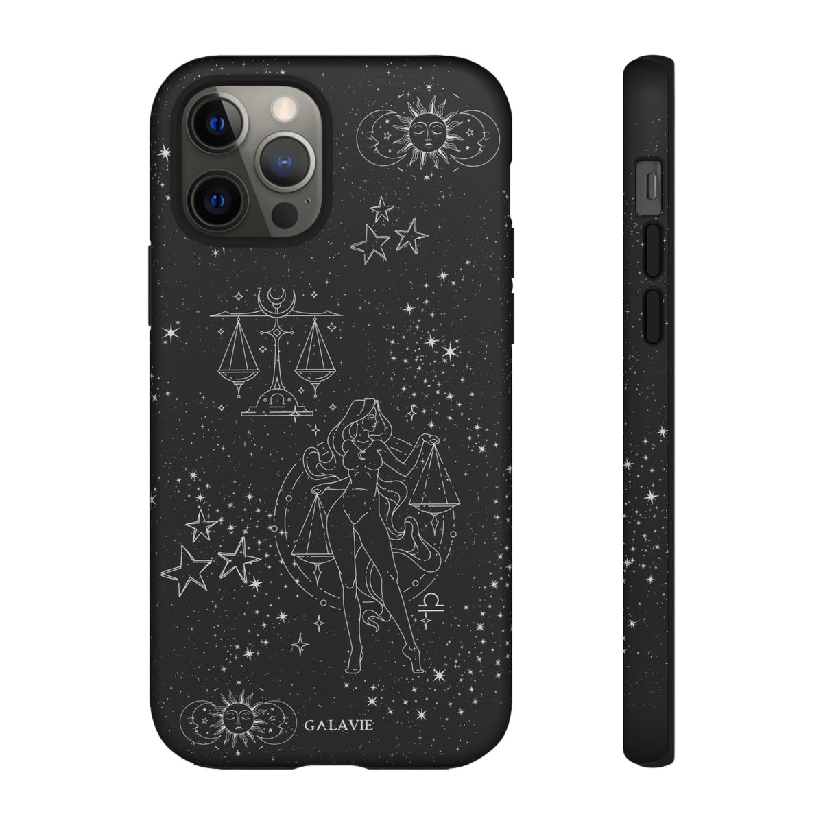 Libra Zodiac Phone Case – Noir