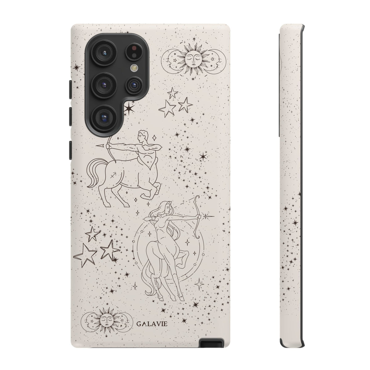 Sagittarius Zodiac Phone Case – Cream
