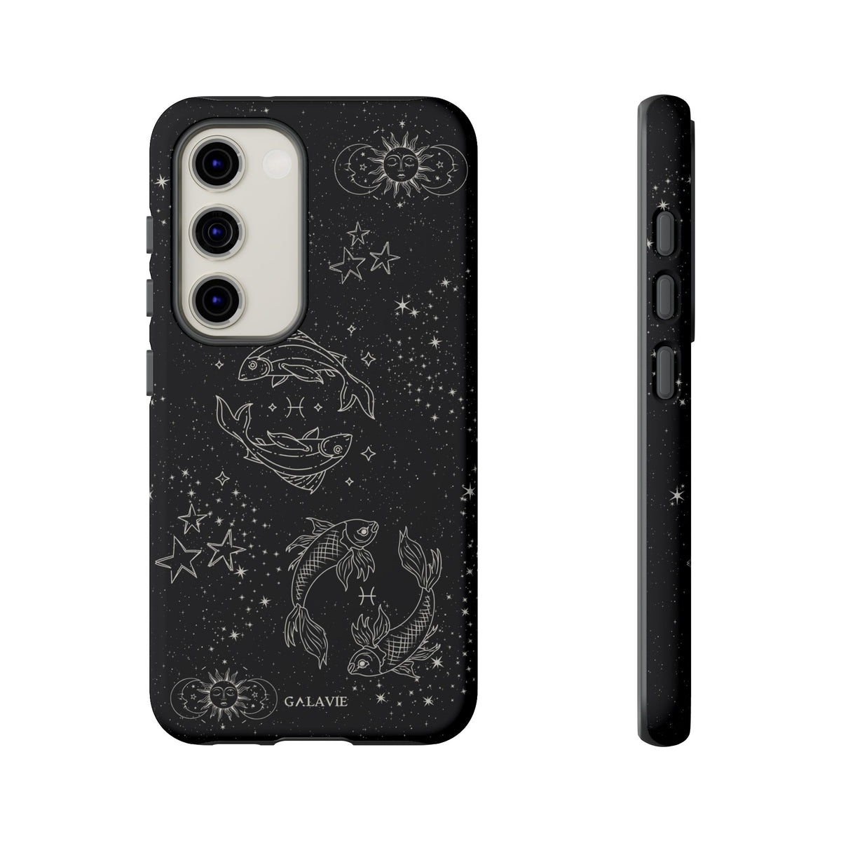 Pisces Zodiac Phone Case – Noir