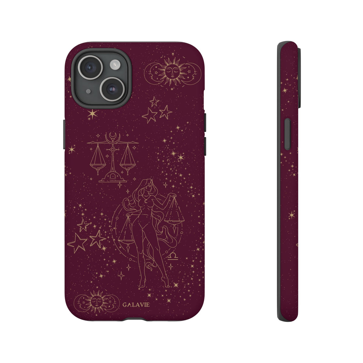 Libra Zodiac Phone Case – Merlot