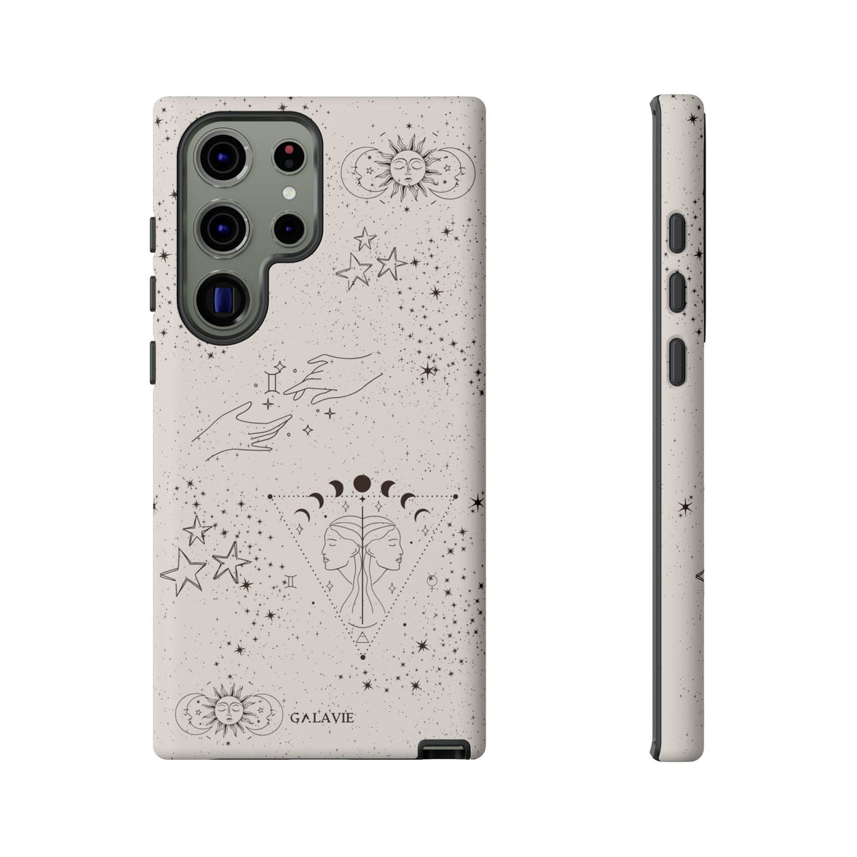 Gemini Zodiac Phone Case – Cream