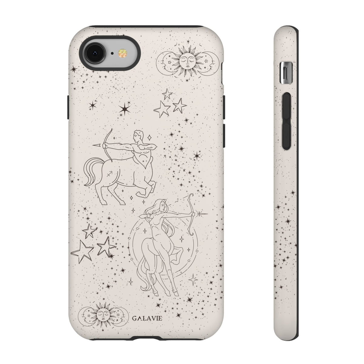 Sagittarius Zodiac Phone Case – Cream