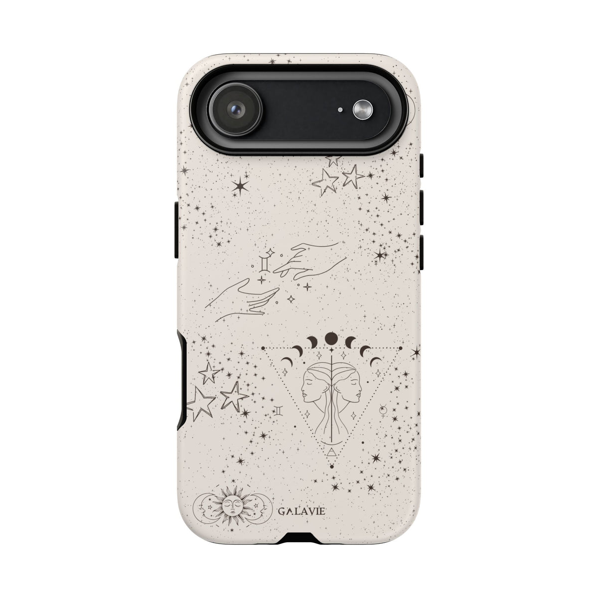 Gemini Zodiac Phone Case – Cream