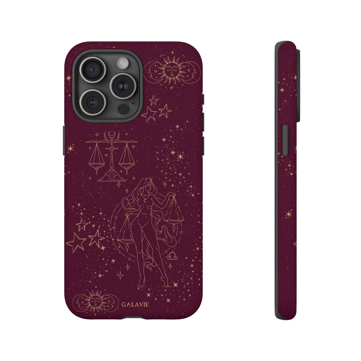 Libra Zodiac Phone Case – Merlot