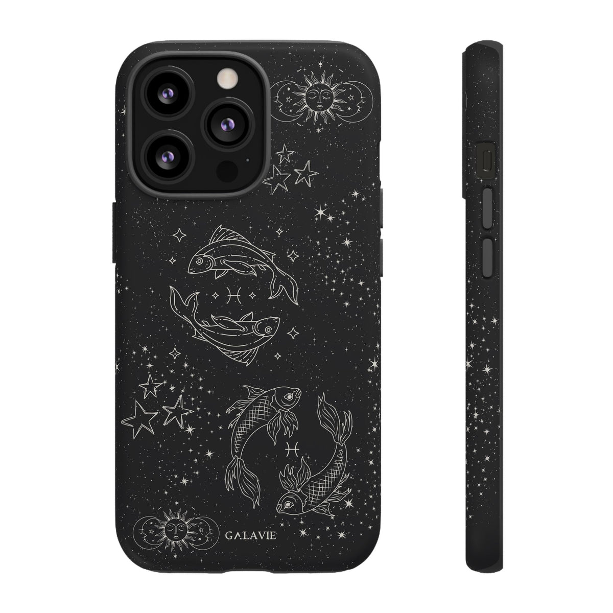 Pisces Zodiac Phone Case – Noir