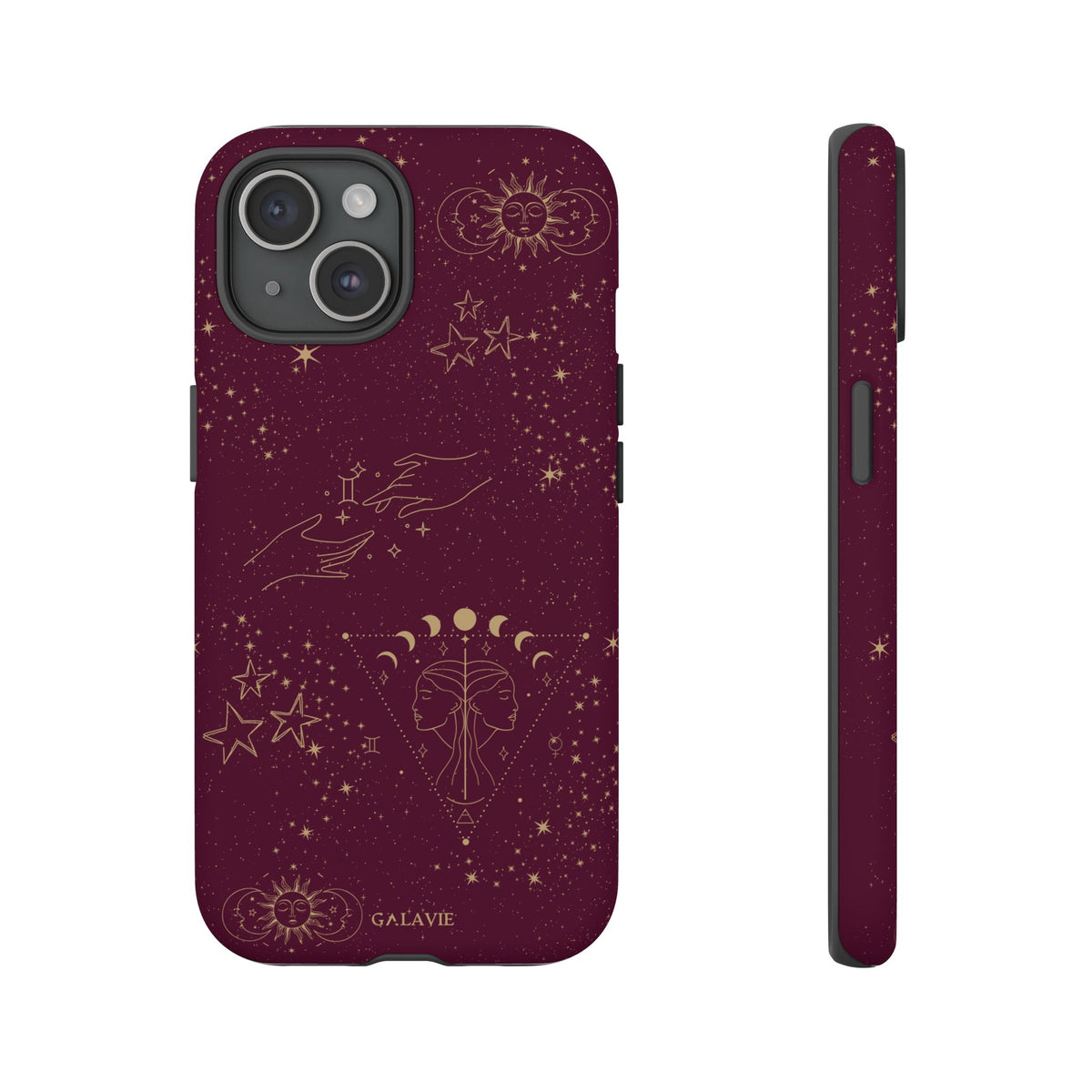 Gemini Zodiac Phone Case – Merlot