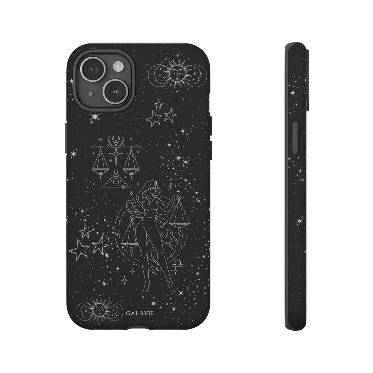 Libra Zodiac Phone Case – Noir