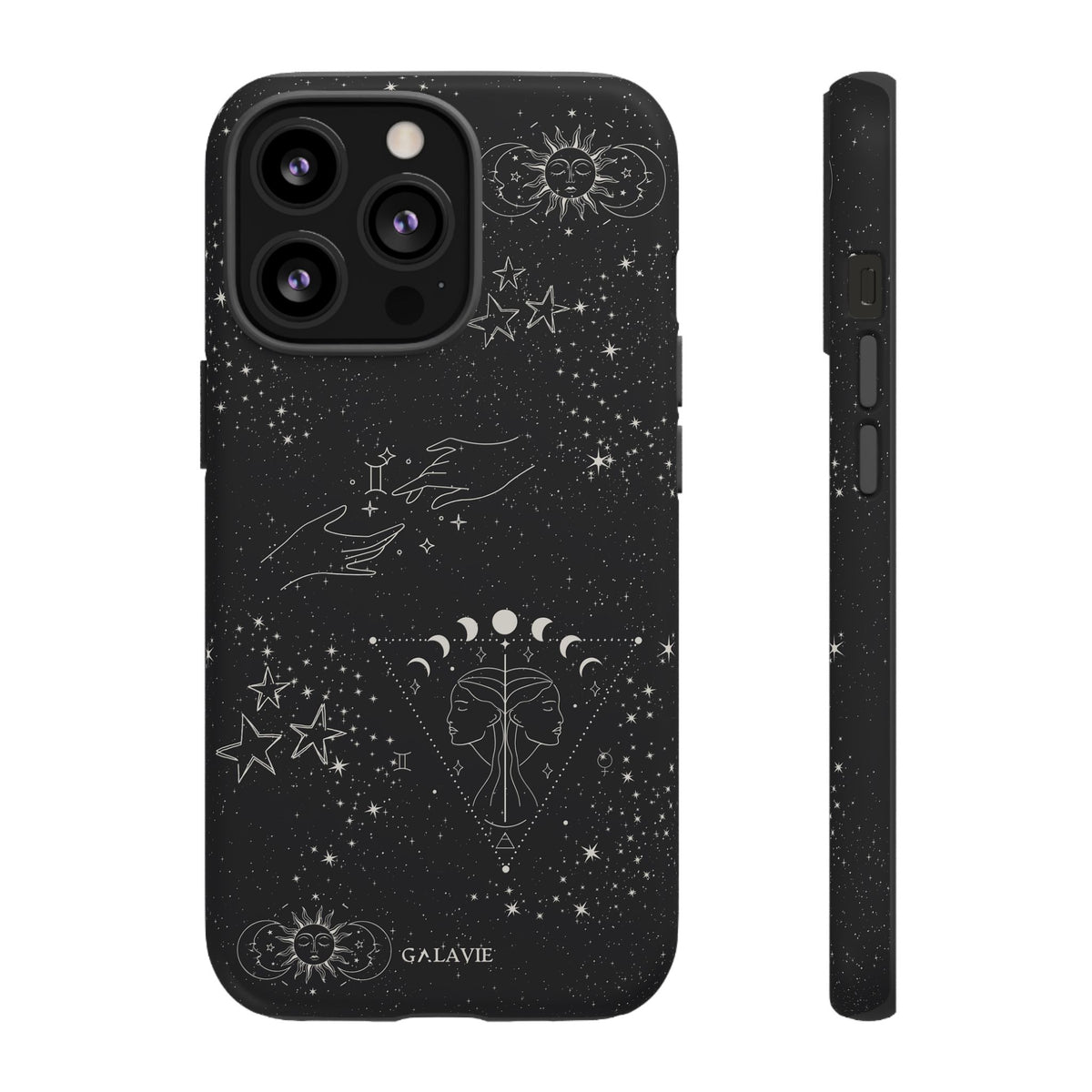 Gemini Zodiac Phone Case – Noir