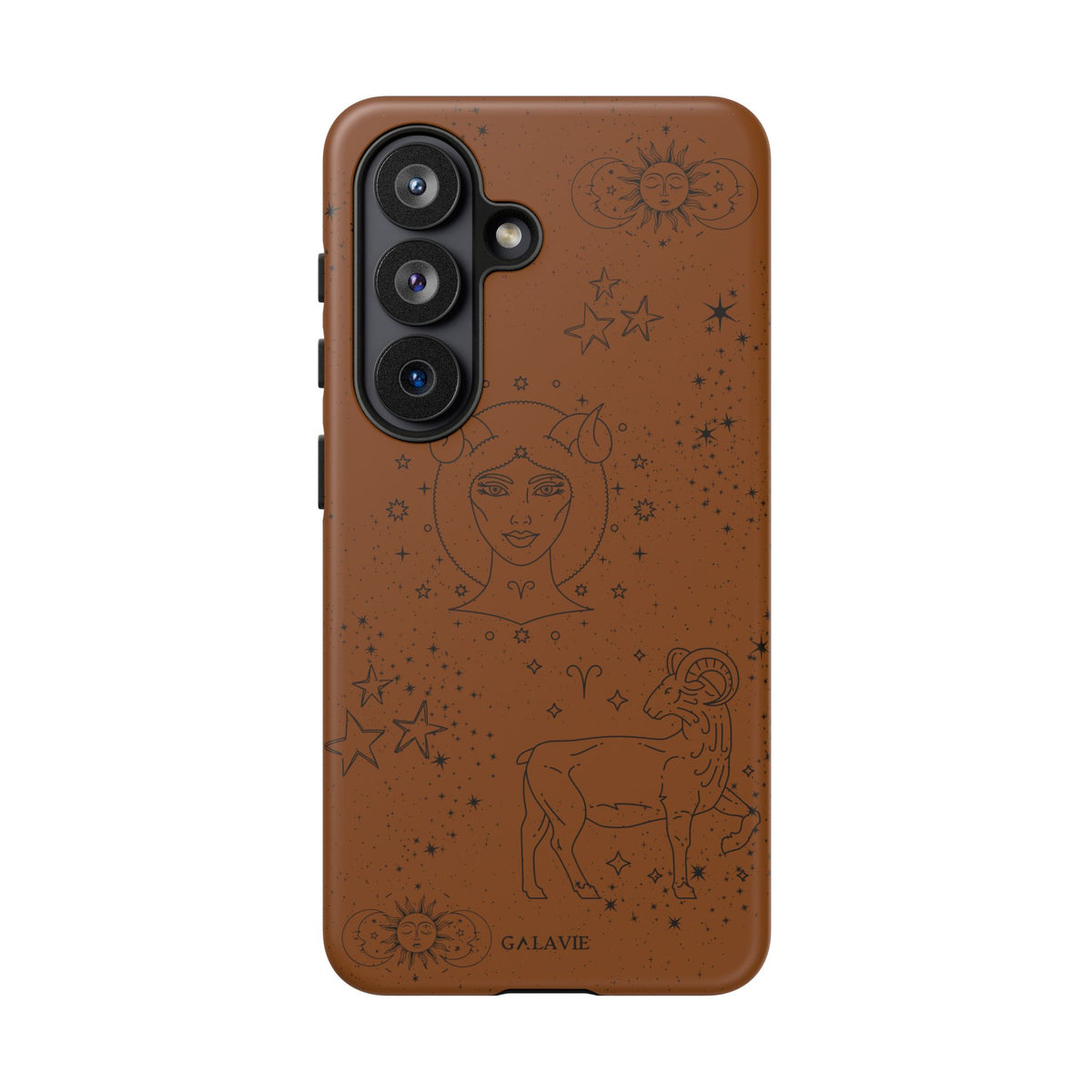Aries Zodiac Phone Case – Cognac